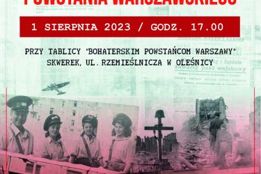 1 sierpnia – Narodowy Dzień Pamięci Powstania Warszawskiego